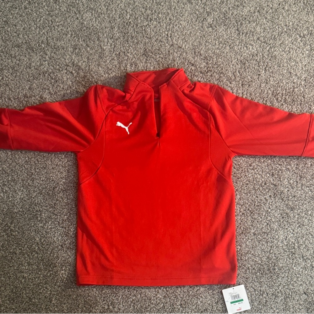 Puma Bold Red Quarter-Zip Top